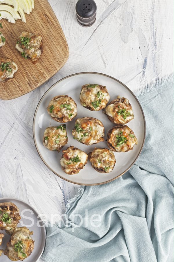 French Onion Soup Stuffed Mushrooms - Set 4