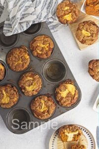 Pumpkin Cheesecake Muffins - Set 1
