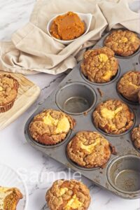 Pumpkin Cheesecake Muffins - Set 2