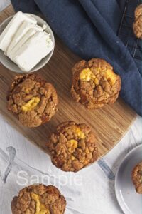 Pumpkin Cheesecake Muffins - Set 4