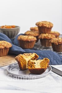 Pumpkin Cheesecake Muffins - Set 4