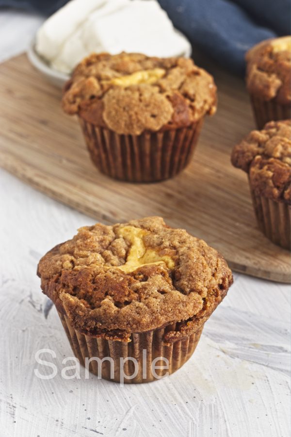 Pumpkin Cheesecake Muffins - Set 4