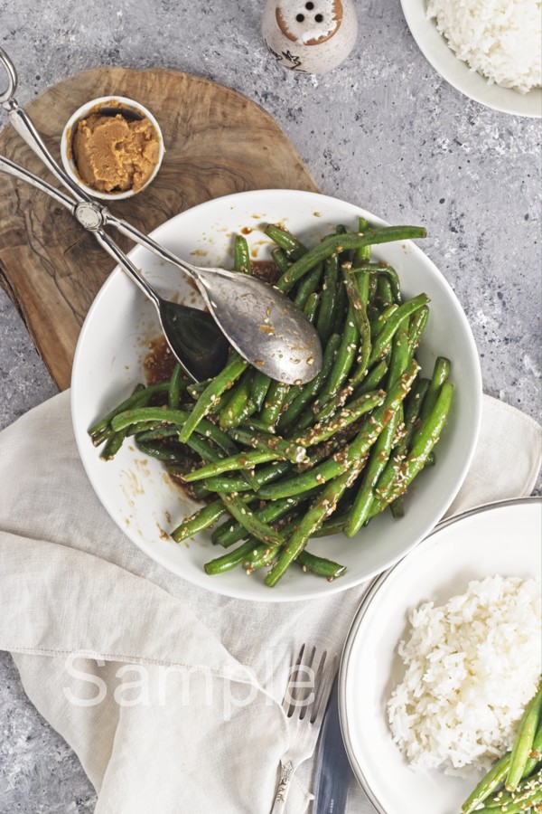 Sesame Miso Green Beans - Set 3