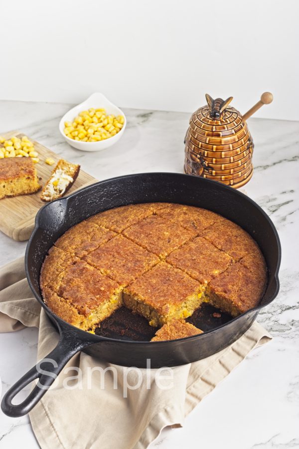 Brown Butter Skillet Cornbread - Set 2