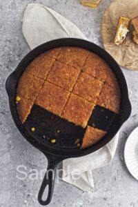 Brown Butter Skillet Cornbread - Set 3