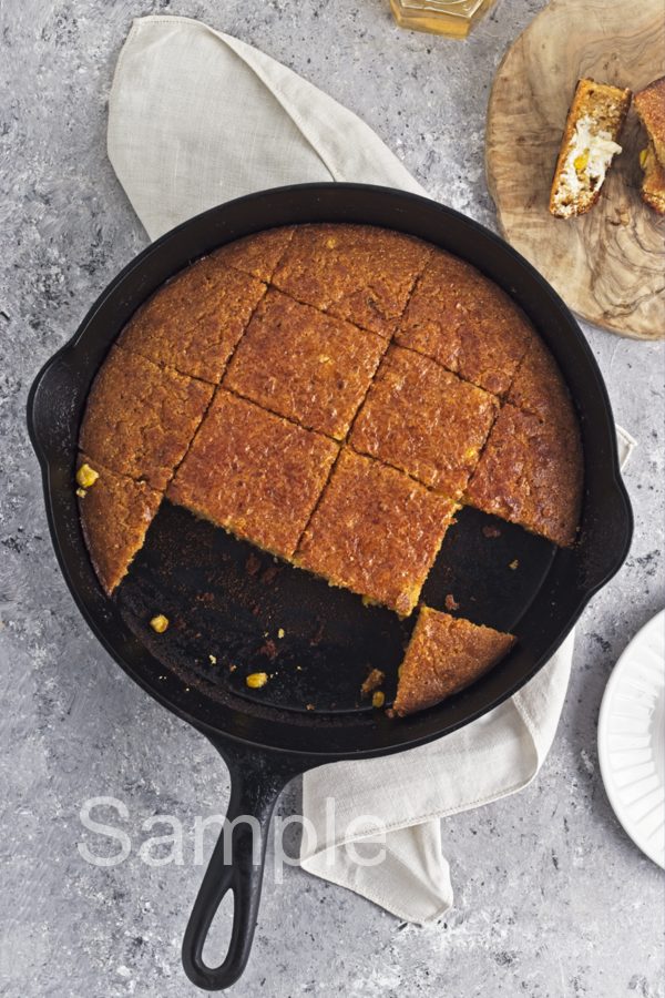 Brown Butter Skillet Cornbread - Set 3