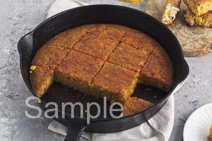 Brown Butter Skillet Cornbread - Set 3