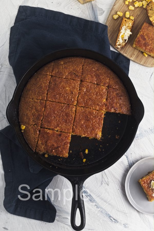Brown Butter Skillet Cornbread - Set 4