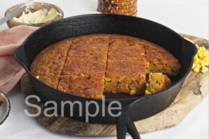 Brown Butter Skillet Cornbread - Set 5