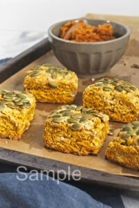 Vegan Pumpkin Biscuits - Set 4