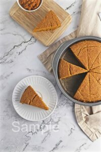 Vegan Pumpkin Cornbread - Set 2