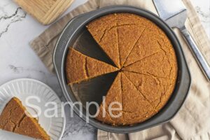 Vegan Pumpkin Cornbread - Set 2