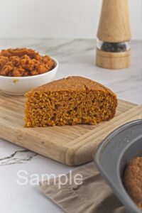 Vegan Pumpkin Cornbread - Set 2