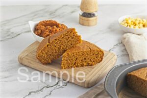 Vegan Pumpkin Cornbread - Set 2