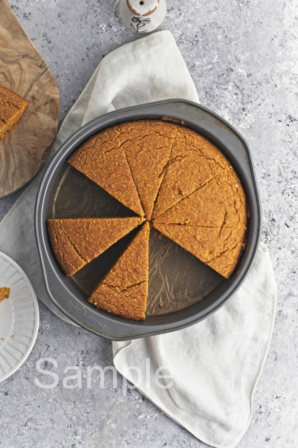 Vegan Pumpkin Cornbread - Set 3