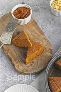 Vegan Pumpkin Cornbread - Set 3