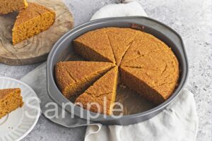 Vegan Pumpkin Cornbread - Set 3