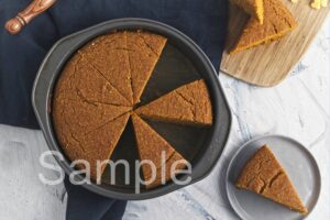 Vegan Pumpkin Cornbread - Set 4