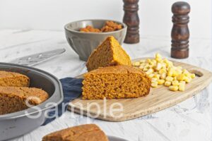 Vegan Pumpkin Cornbread - Set 4