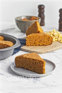 Vegan Pumpkin Cornbread - Set 4