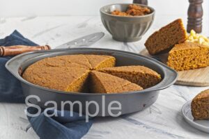 Vegan Pumpkin Cornbread - Set 4
