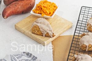 Vegan Sweet Potato Scones - Set 1
