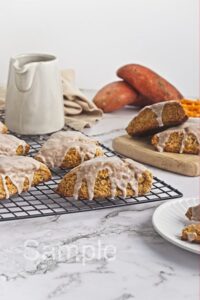 Vegan Sweet Potato Scones - Set 2