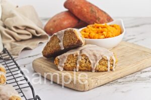 Vegan Sweet Potato Scones - Set 2