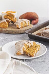 Vegan Sweet Potato Scones - Set 3