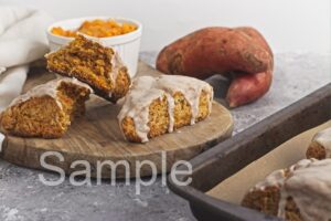 Vegan Sweet Potato Scones - Set 3