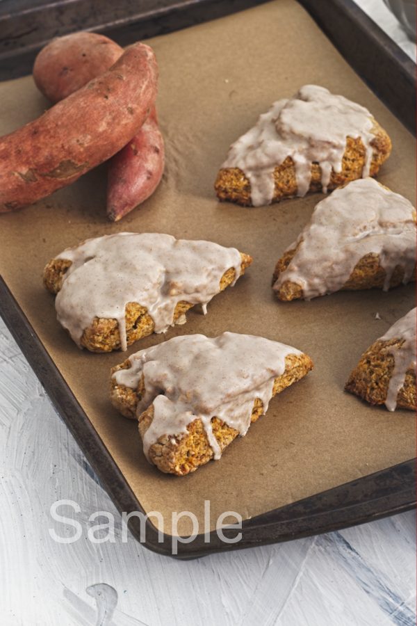 Vegan Sweet Potato Scones - Set 4