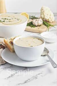 Roasted Cauliflower Soup - Set 4