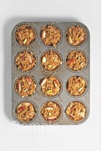 Vegan Apple Crumb Muffins - Set 2