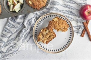Vegan Apple Crumb Muffins - Set 1