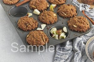 Vegan Apple Crumb Muffins - Set 1