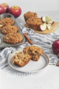 Vegan Apple Crumb Muffins - Set 1