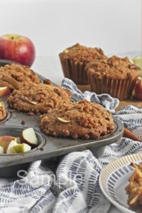 Vegan Apple Crumb Muffins - Set 1