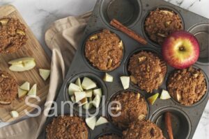 Vegan Apple Crumb Muffins - Set 2