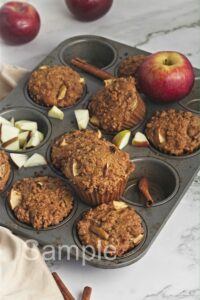 Vegan Apple Crumb Muffins - Set 2