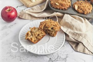 Vegan Apple Crumb Muffins - Set 2