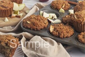 Vegan Apple Crumb Muffins - Set 2
