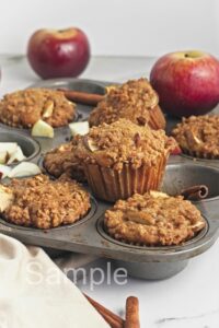 Vegan Apple Crumb Muffins - Set 2