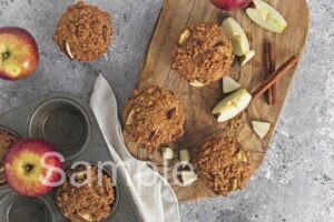 Vegan Apple Crumb Muffins - Set 3