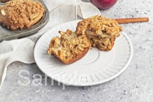 Vegan Apple Crumb Muffins - Set 3