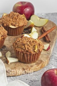 Vegan Apple Crumb Muffins - Set 3