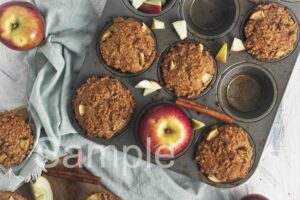 Vegan Apple Crumb Muffins - Set 4