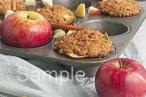 Vegan Apple Crumb Muffins - Set 4