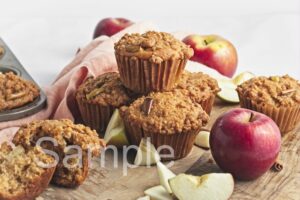 Vegan Apple Crumb Muffins - Set 5