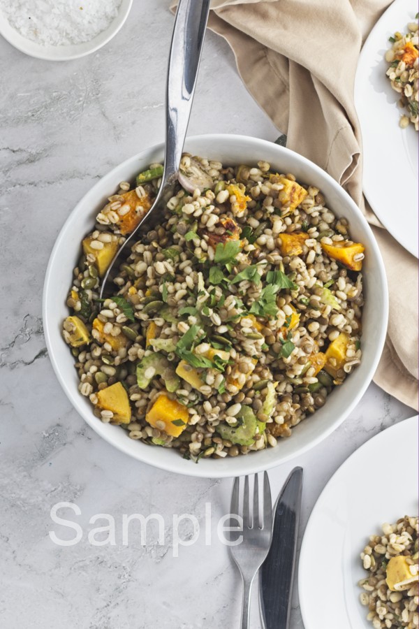 Butternut Barley Lentil Salad - Set 2