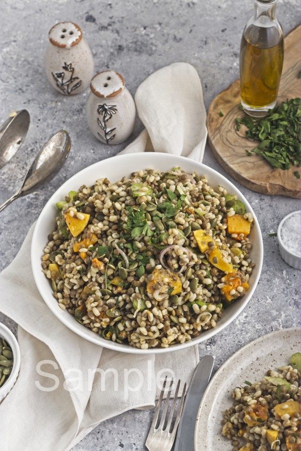 Butternut Barley Lentil Salad - Set 4